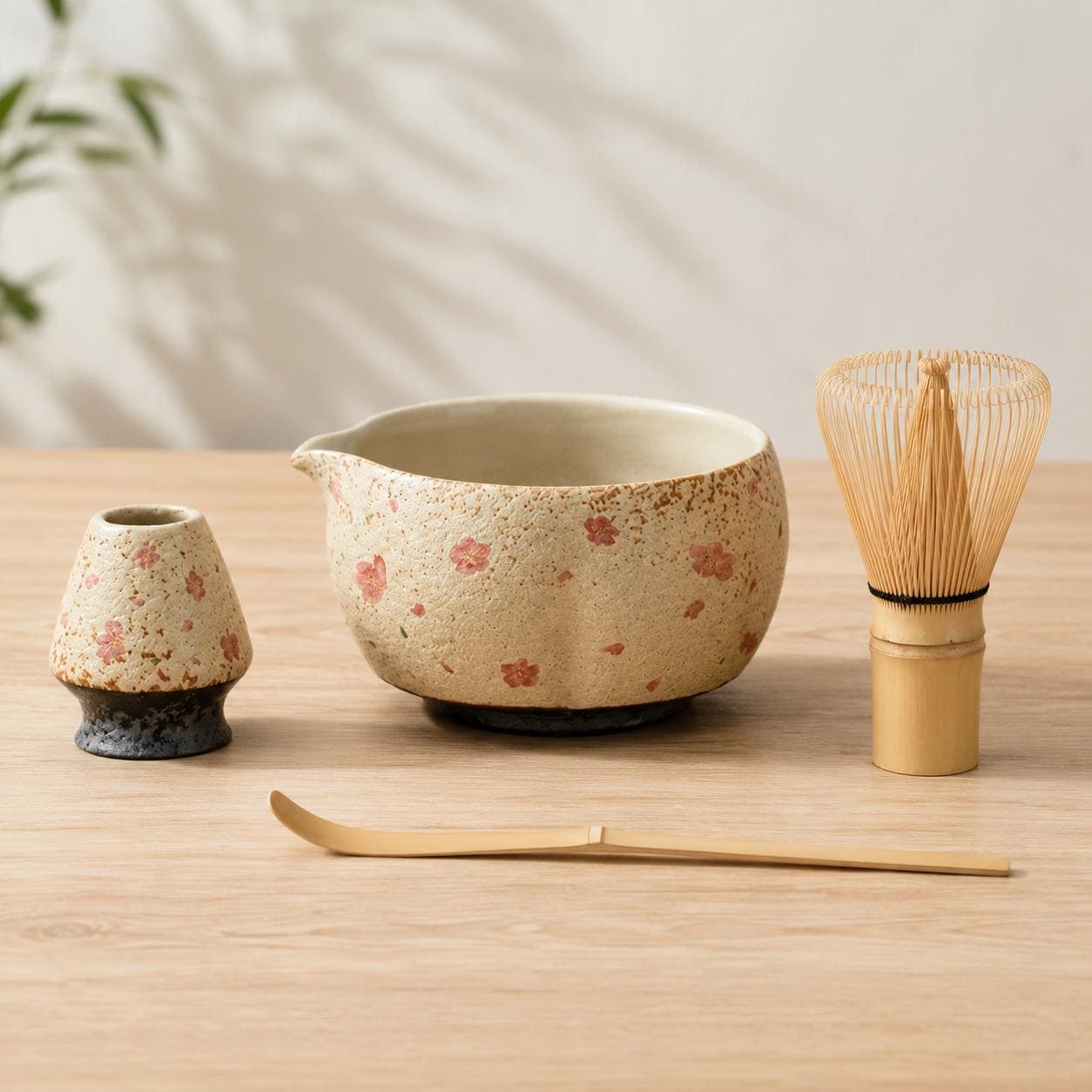 Ensemble de bols à matcha en céramique - Ensemble à matcha d'inspiration artisanale pour une atmosphère chaleureuse de thé