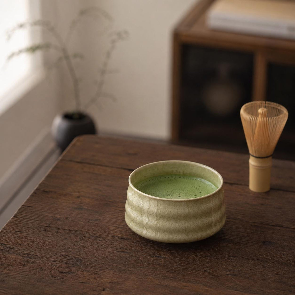 Set à matcha vert olive