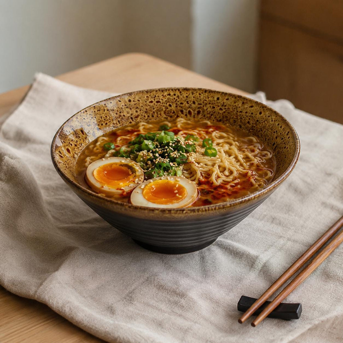 Ramen Bowl – Ochre and Black