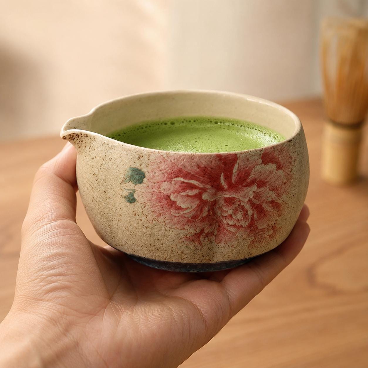 Ceramic Matcha Bowl Set - Modern Japanese Tea Ceremony for Mindful Daily Use