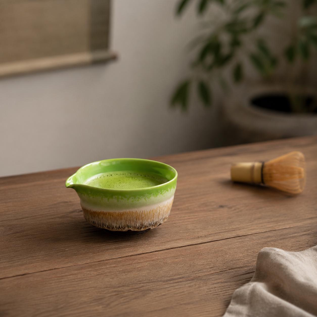 Ensemble de bols à matcha en céramique - Service à thé matcha Japandi pour un usage quotidien élégant
