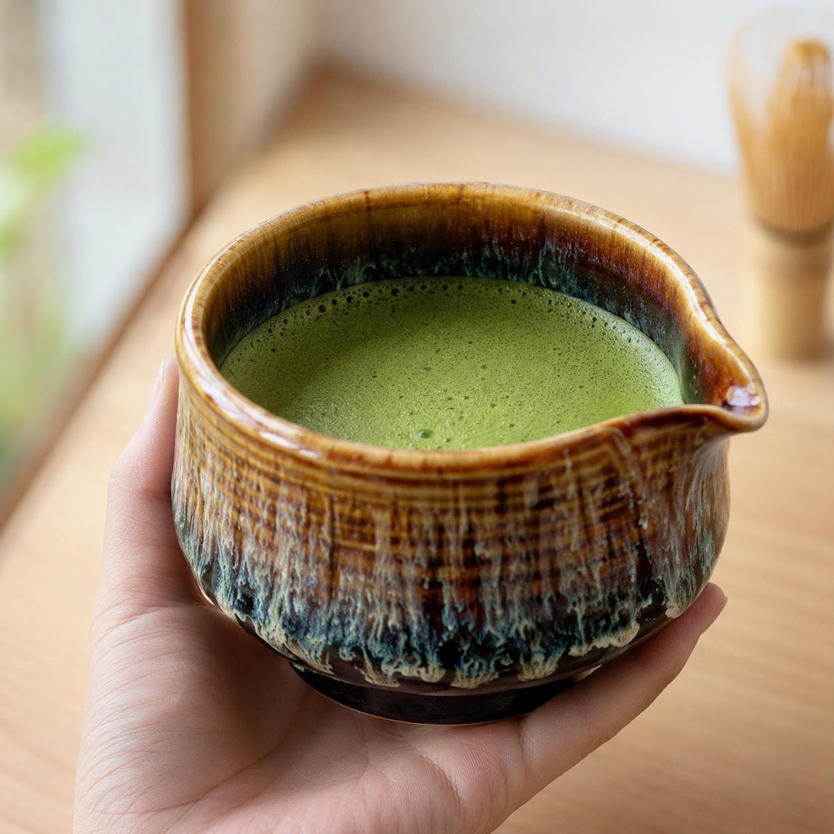 Matcha Set – Midnight Blue and Brown
