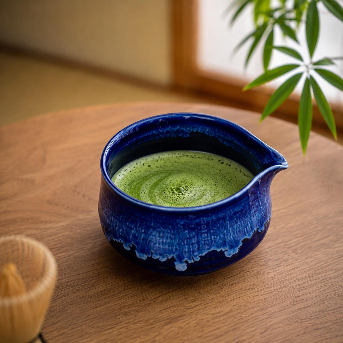 Set à matcha bleu cobalt