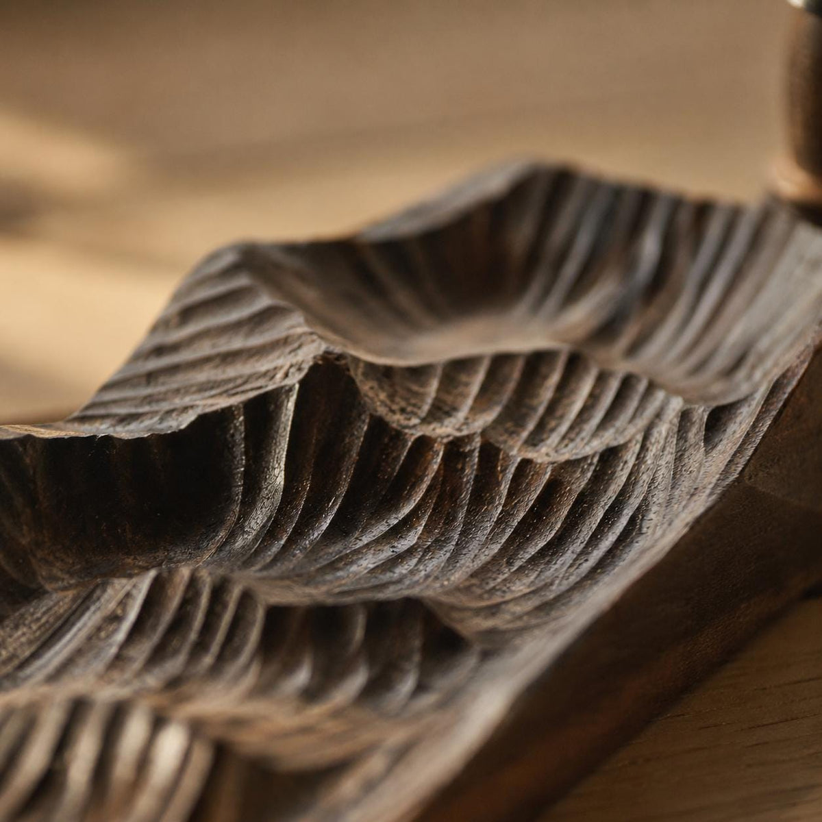 Backflow Incense Burner – Walnut Feather