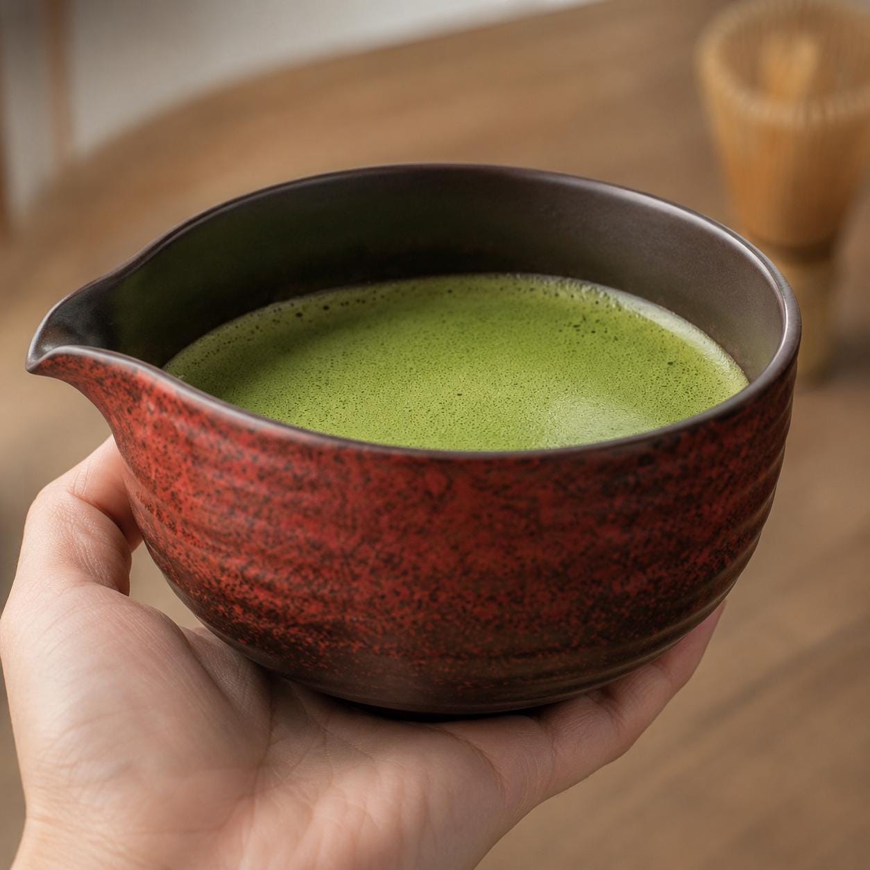 Ensemble de bols à matcha en céramique - Kit de thé en grès naturel pour des moments de matcha en pleine conscience