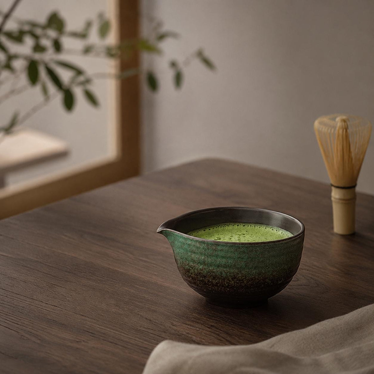 Set à matcha vert et noir