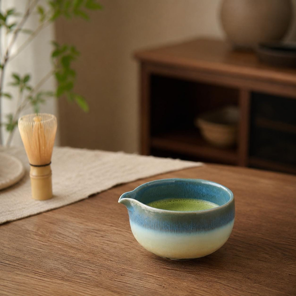 Set à matcha bleu ciel