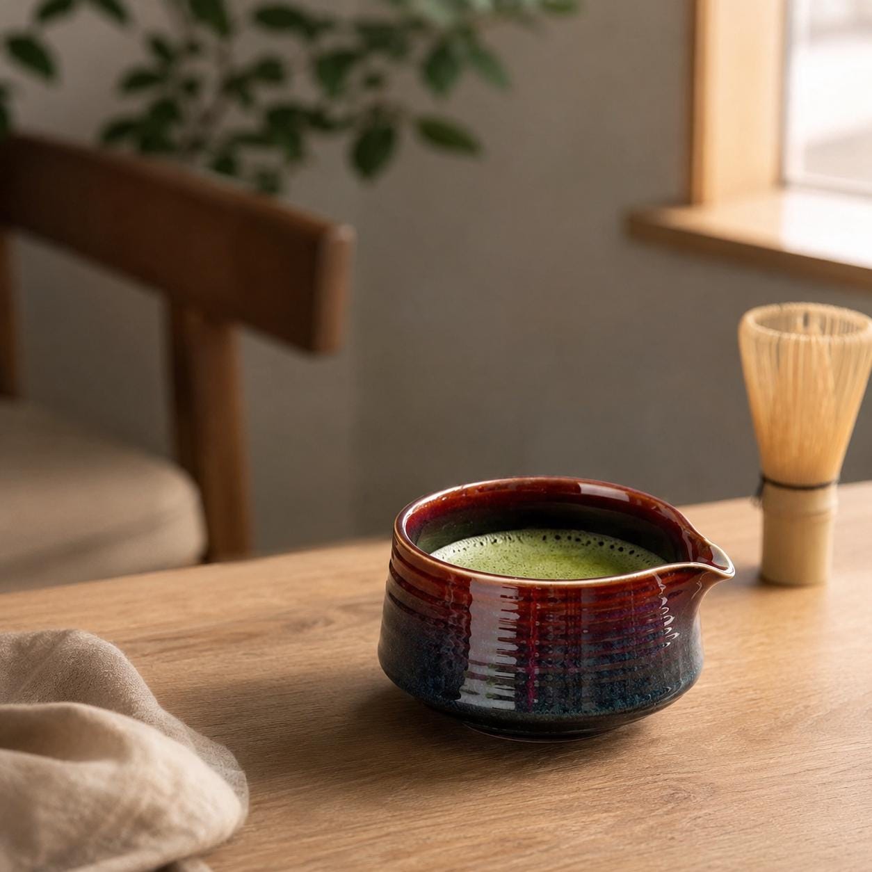 Ensemble de bols à matcha en céramique - Kit de thé inspiré de Japandi pour une vie intentionnelle