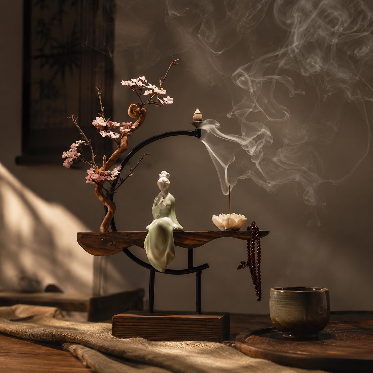 Porte-encens décoratif – Brûle-encens décoratif Wabi Sabi