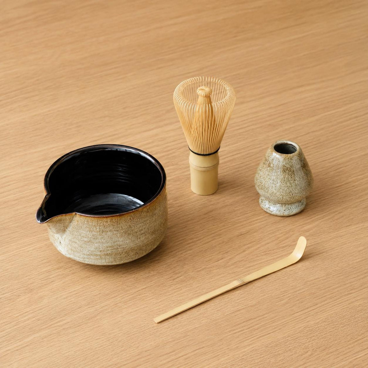 Matcha Set – Cream and Black
