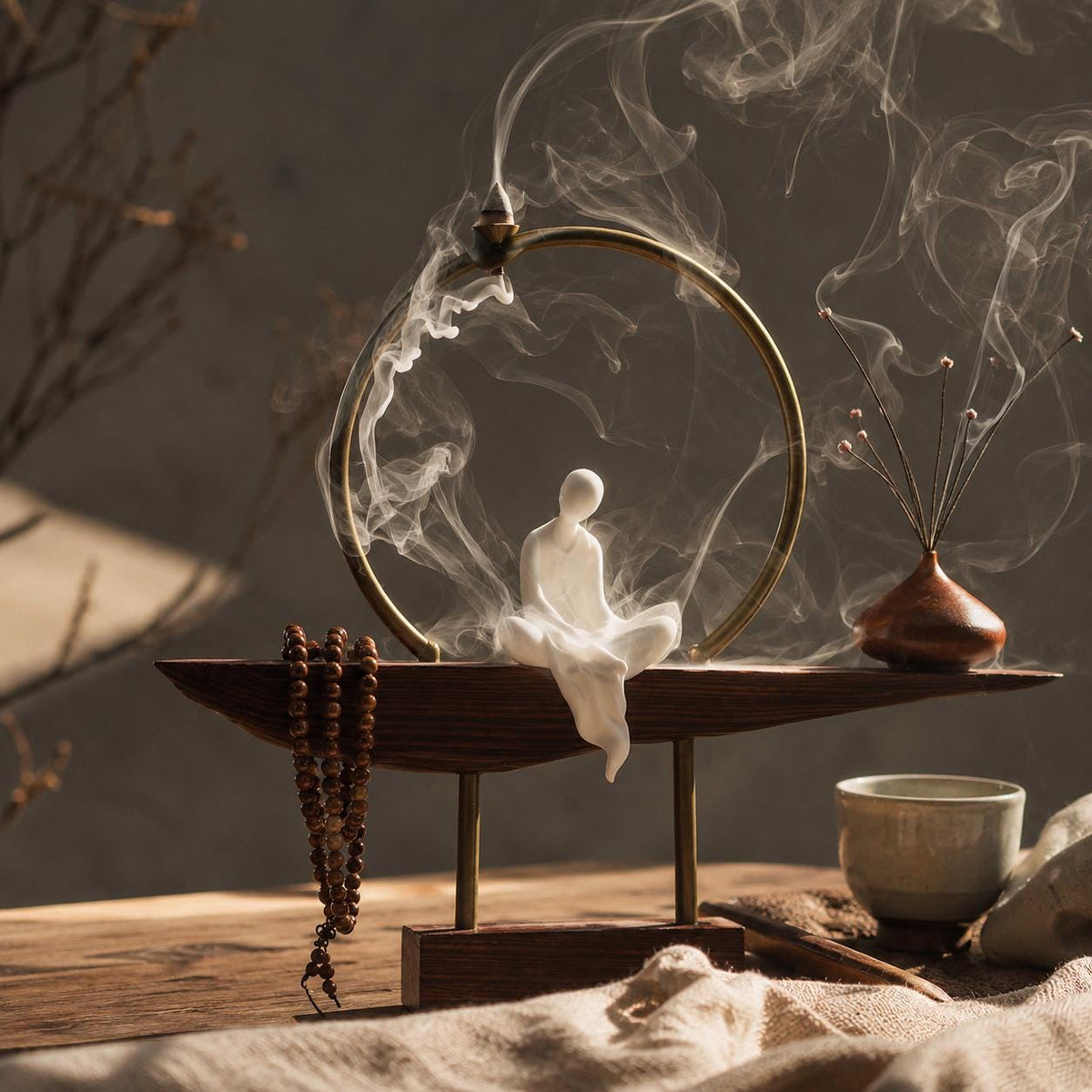 Porte-encens figurine sur arche