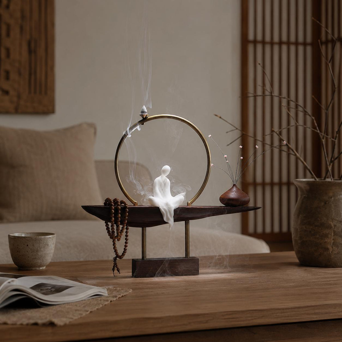 Porte-encens figurine sur arche
