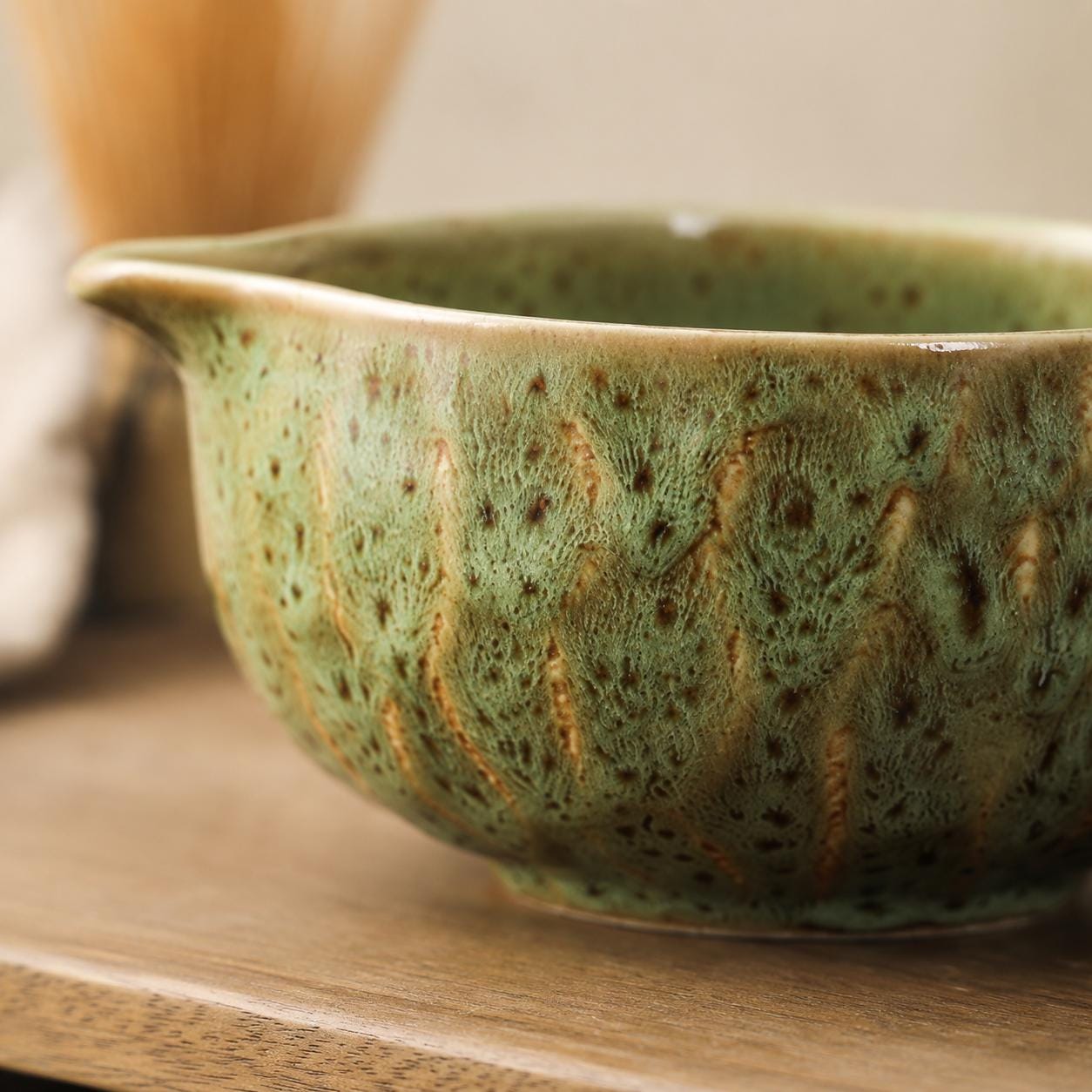 Ensemble de bols à matcha en céramique - Service à thé japonais en grès pour des rituels quotidiens doux