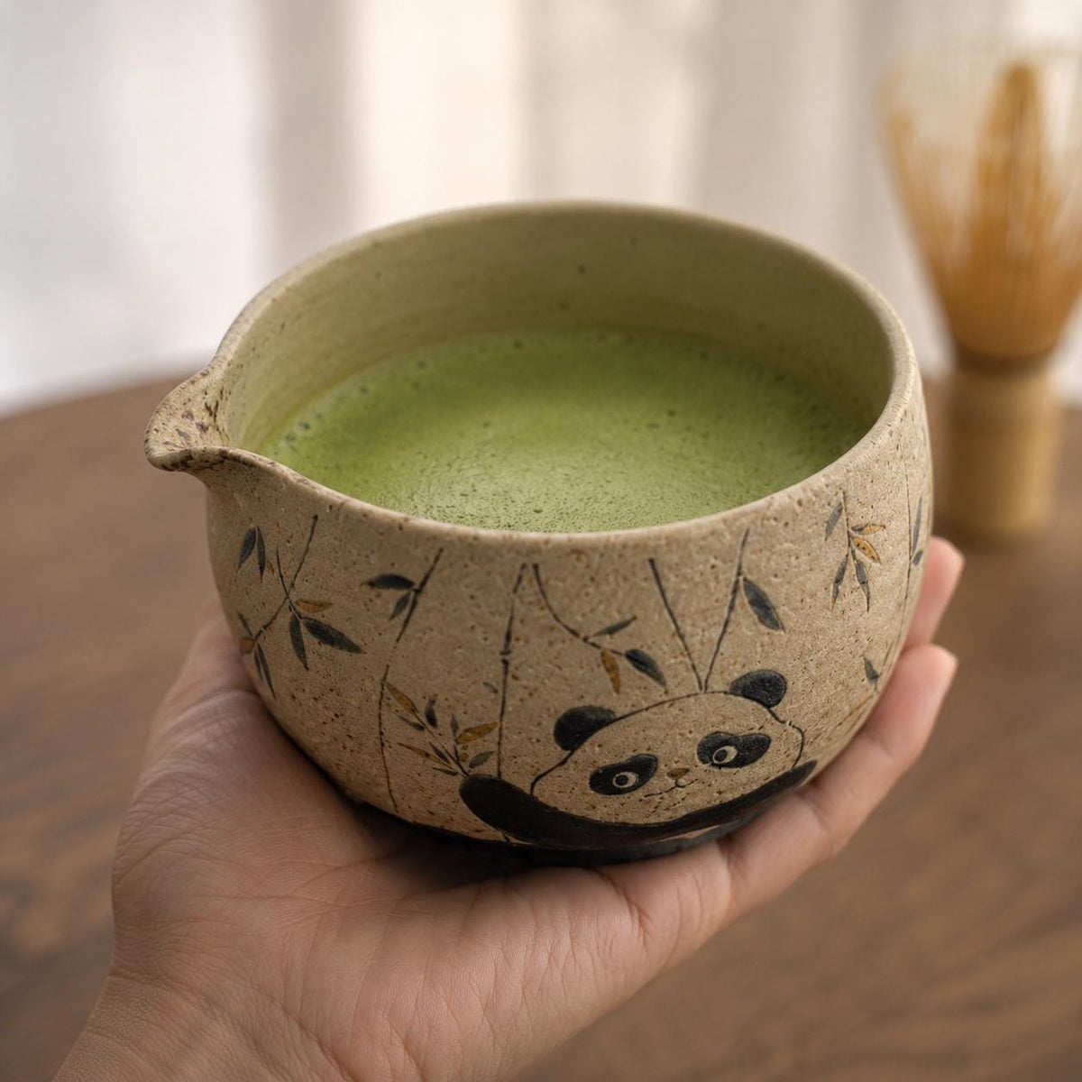 Matcha Set – Panda Pattern
