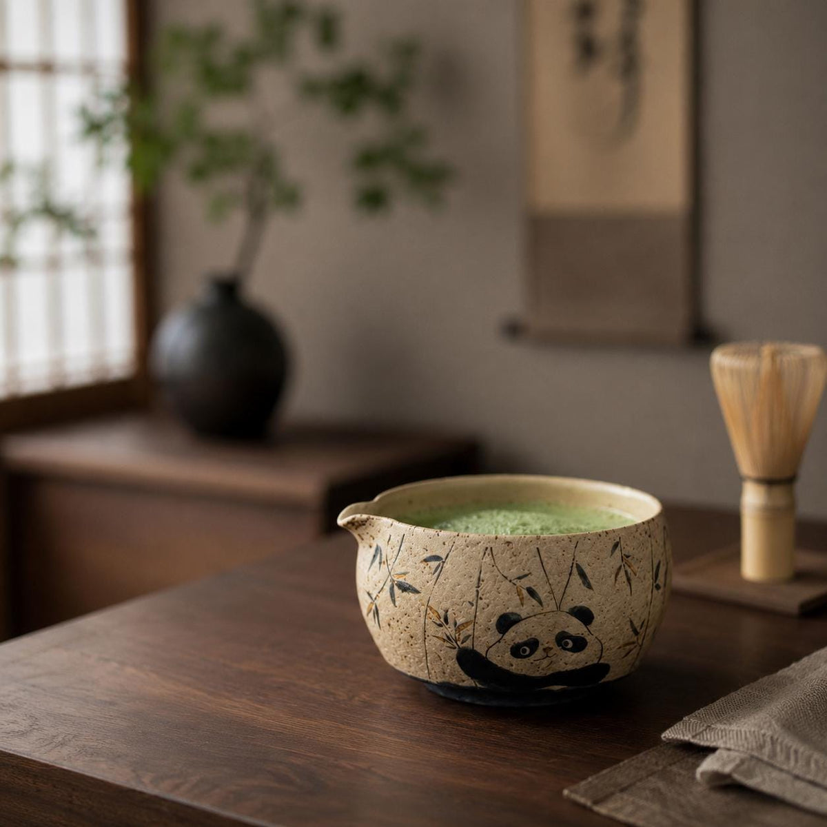 Set à matcha motif panda