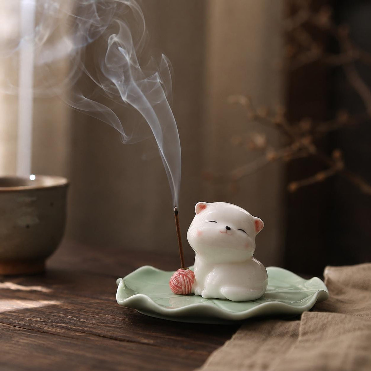 Incense Holder – Cat Ceramic