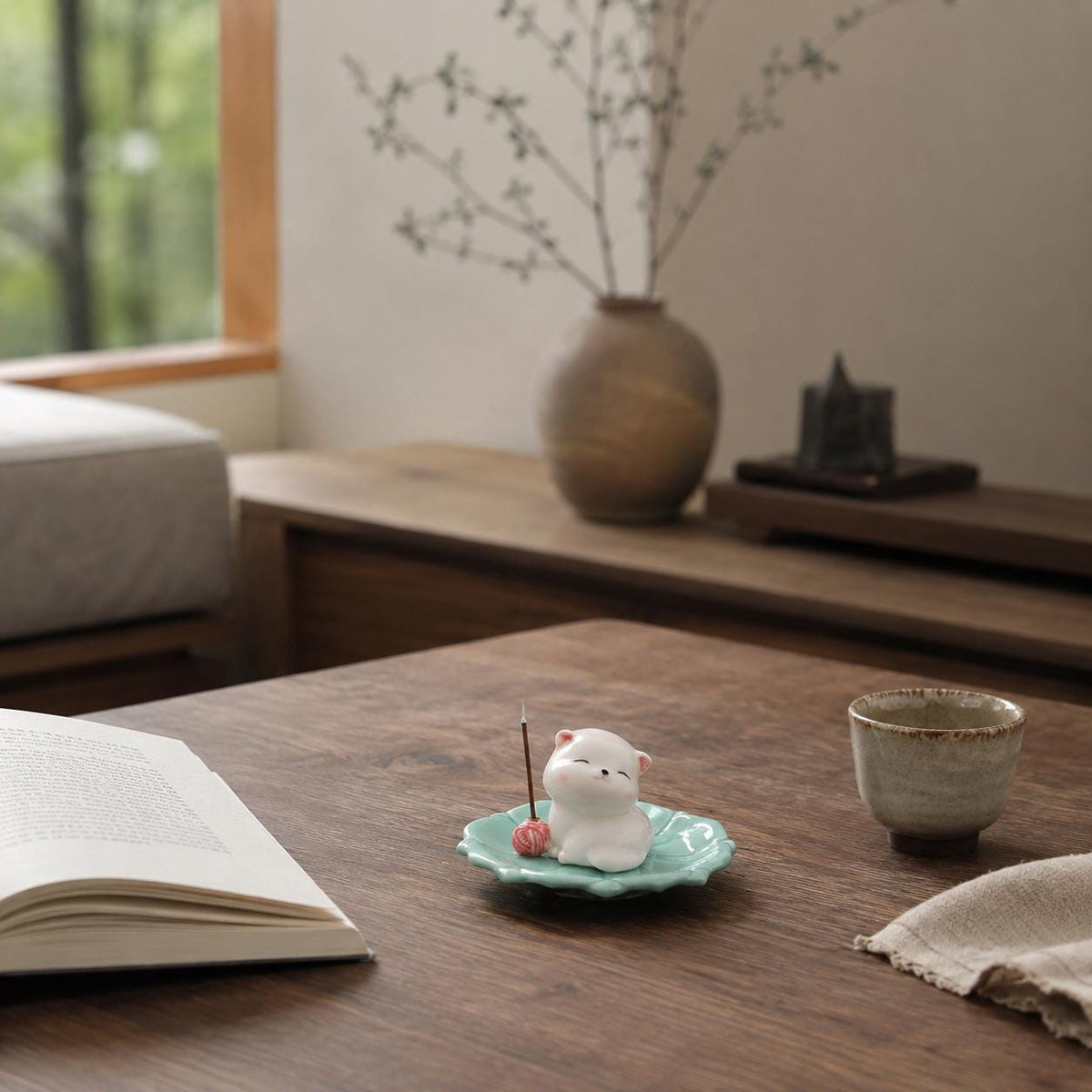 Incense Holder – Cat Ceramic