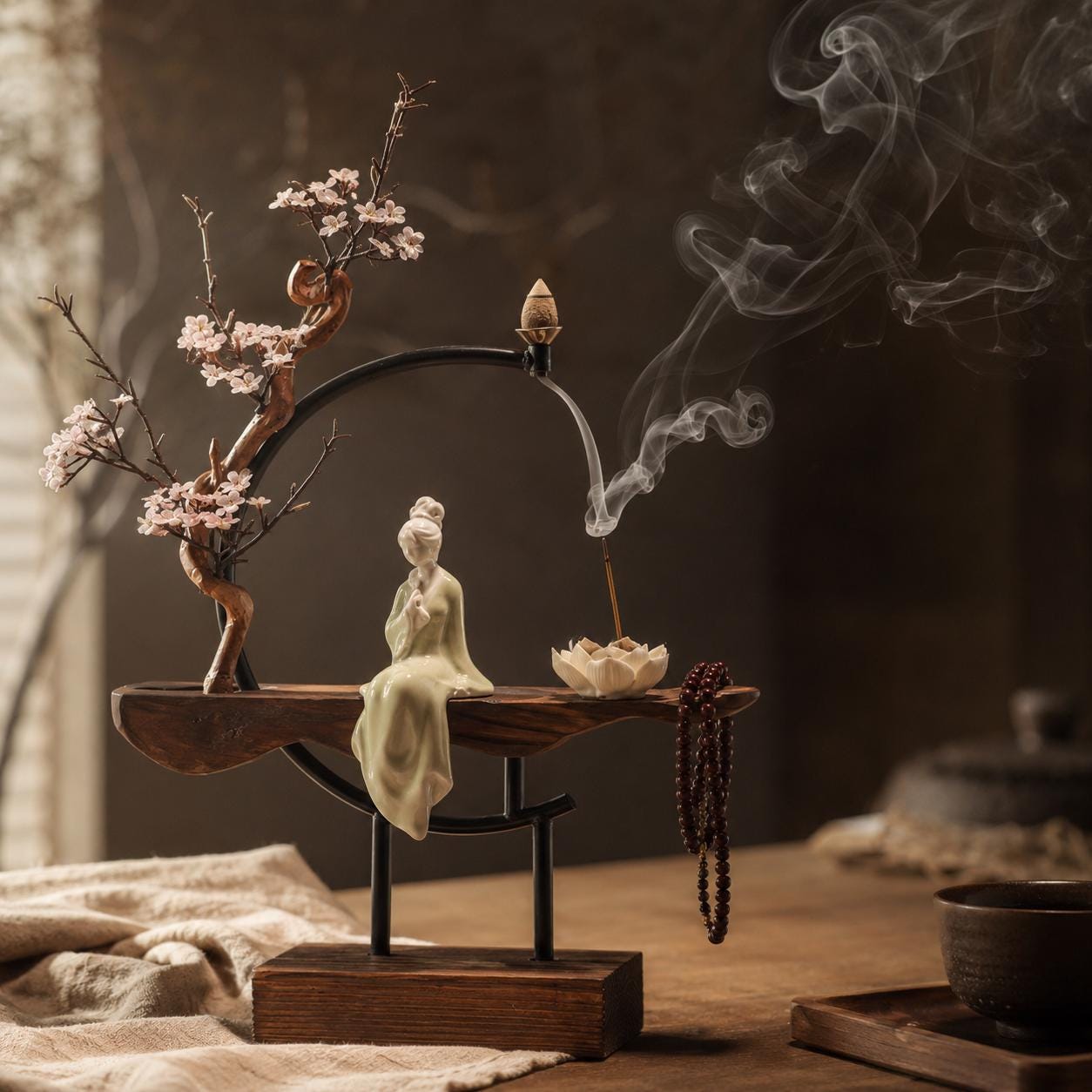Porte-encens décoratif – Brûle-encens décoratif Wabi Sabi