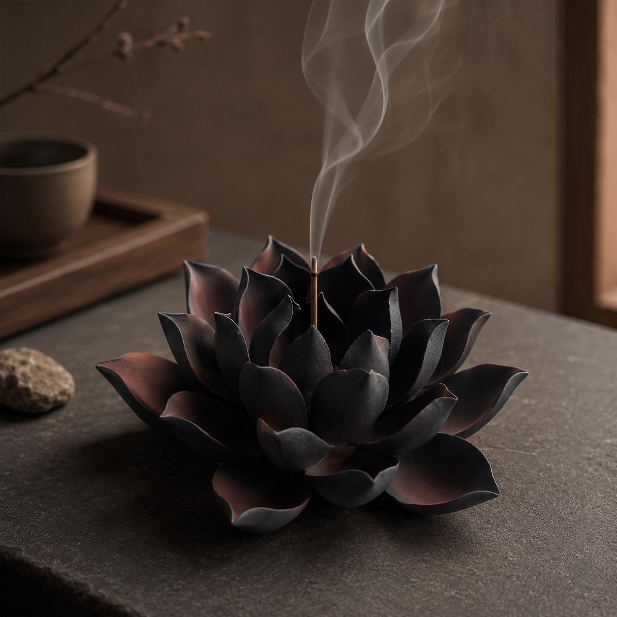 Japanese Ceramic Incense Holder - Decorative Zen Incense Burner