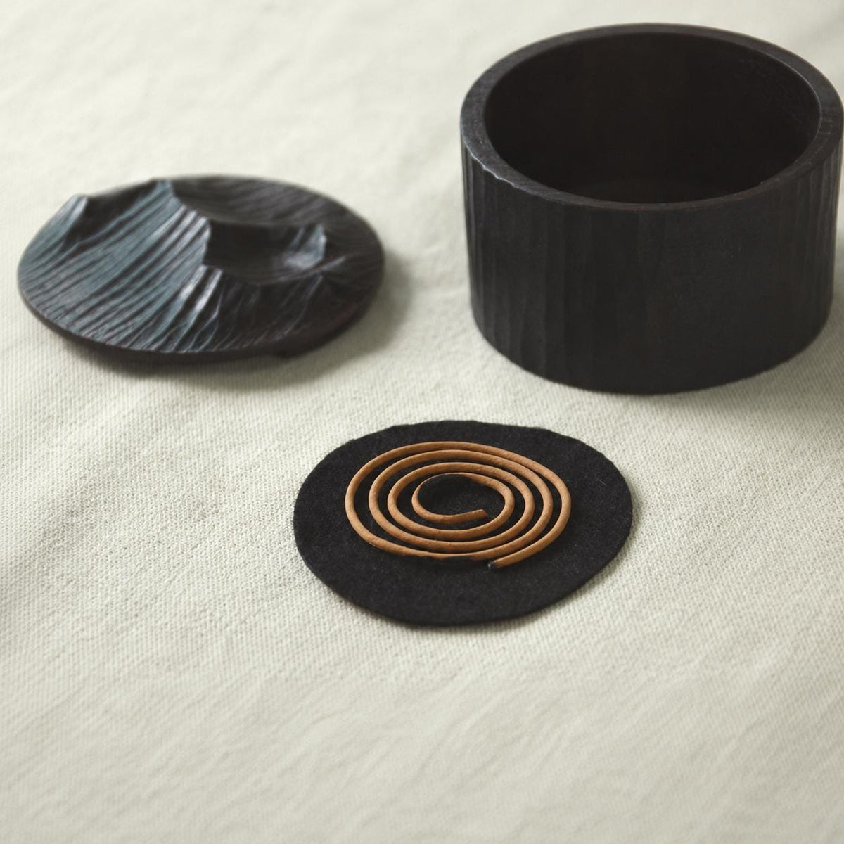 Walnut Incense Holder with Lid