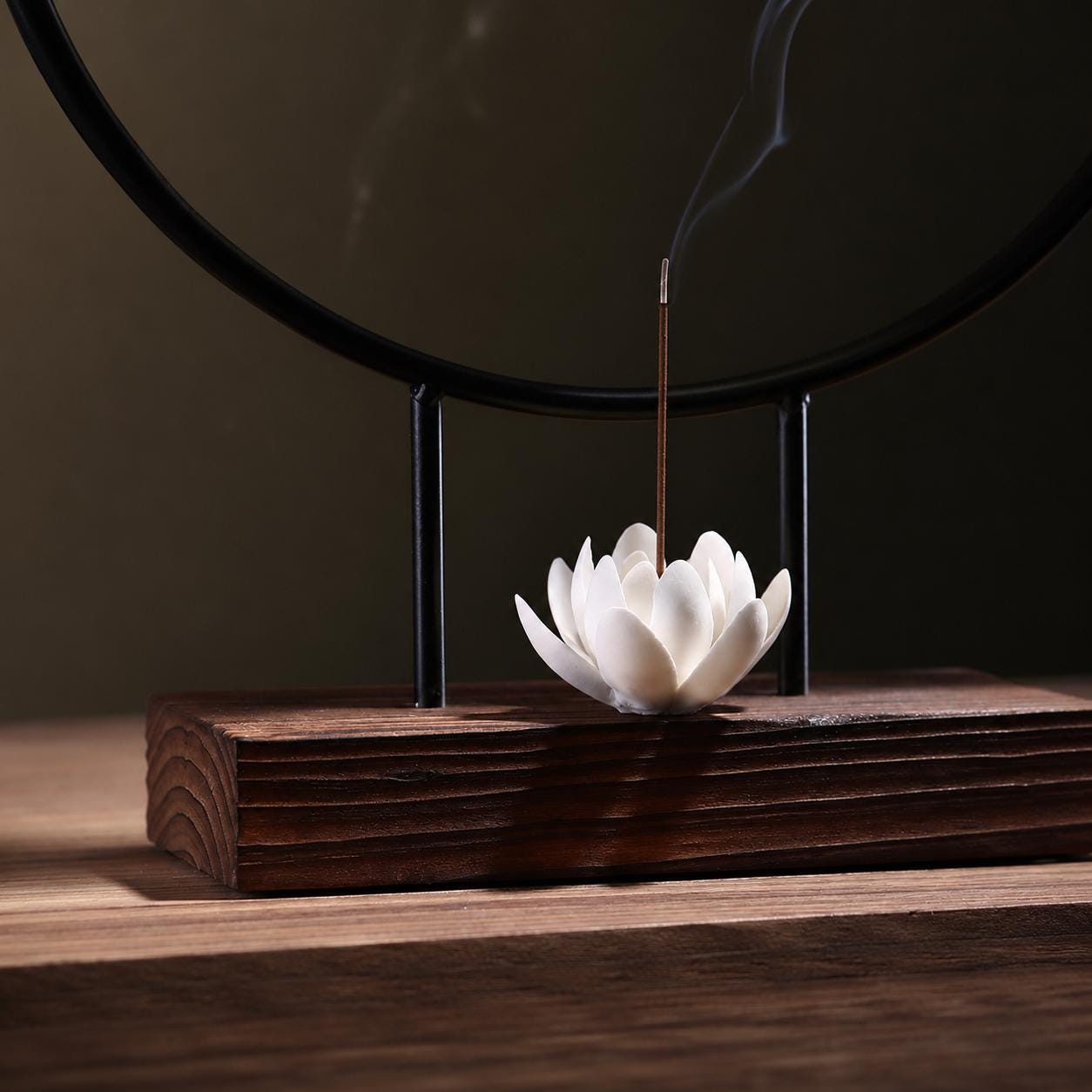 Porte-encens Zen en céramique - Décoration de brûleur d'encens japonais