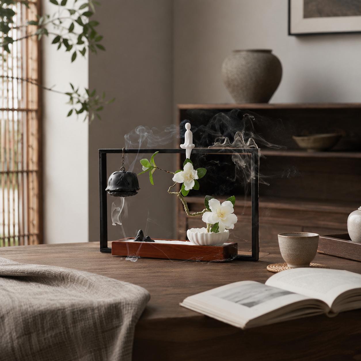 Minimalist Ceramic Incense Holder - Zen Incense Burner