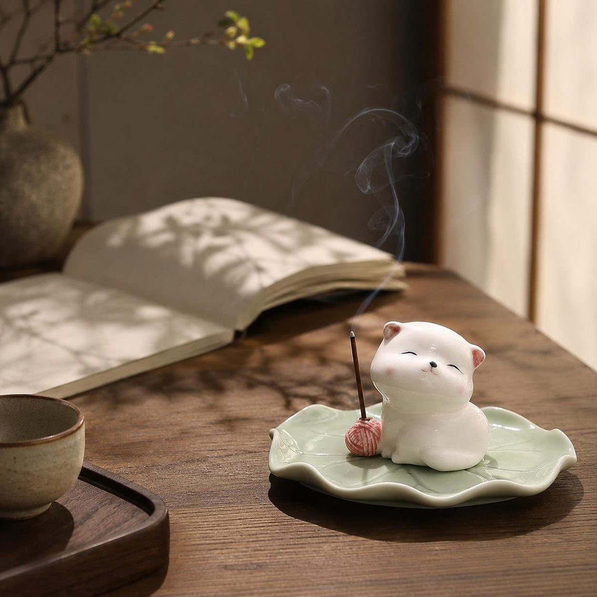 Incense Holder – Cat Ceramic