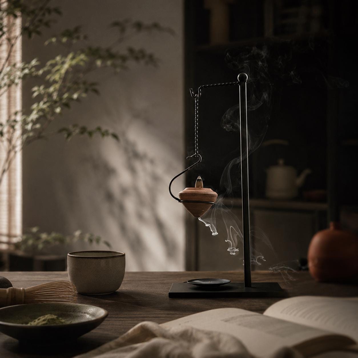 Organic Incense Holder - Japandi Ceramic Incense Burner