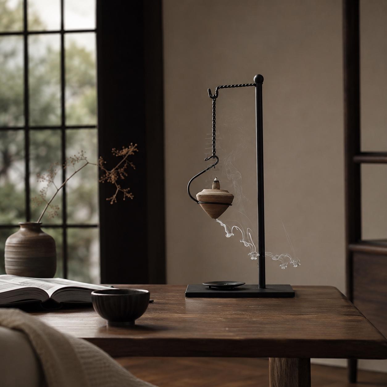 Organic Incense Holder - Japandi Ceramic Incense Burner