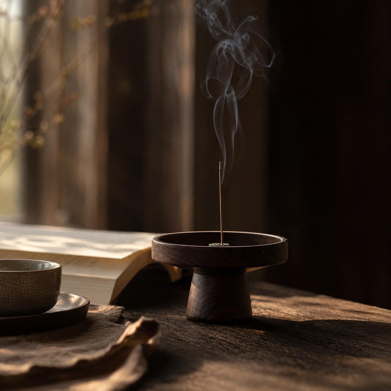 Handmade Ceramic Incense Holder - Japanese Incense Burner