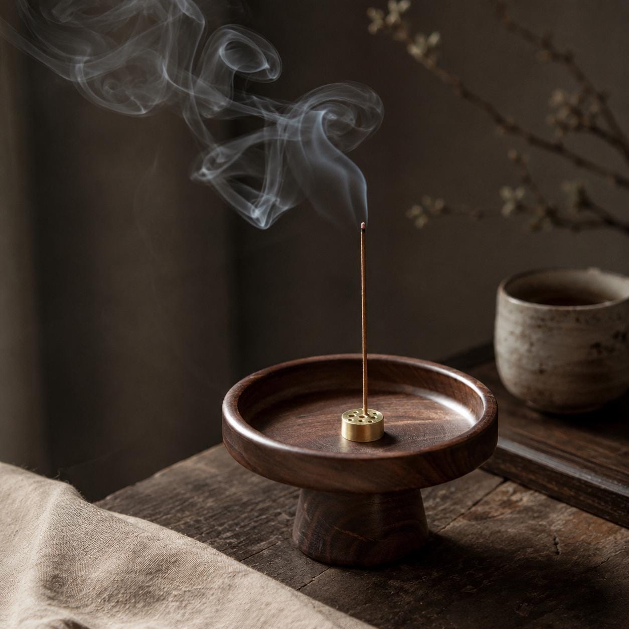 Handmade Ceramic Incense Holder - Japanese Incense Burner