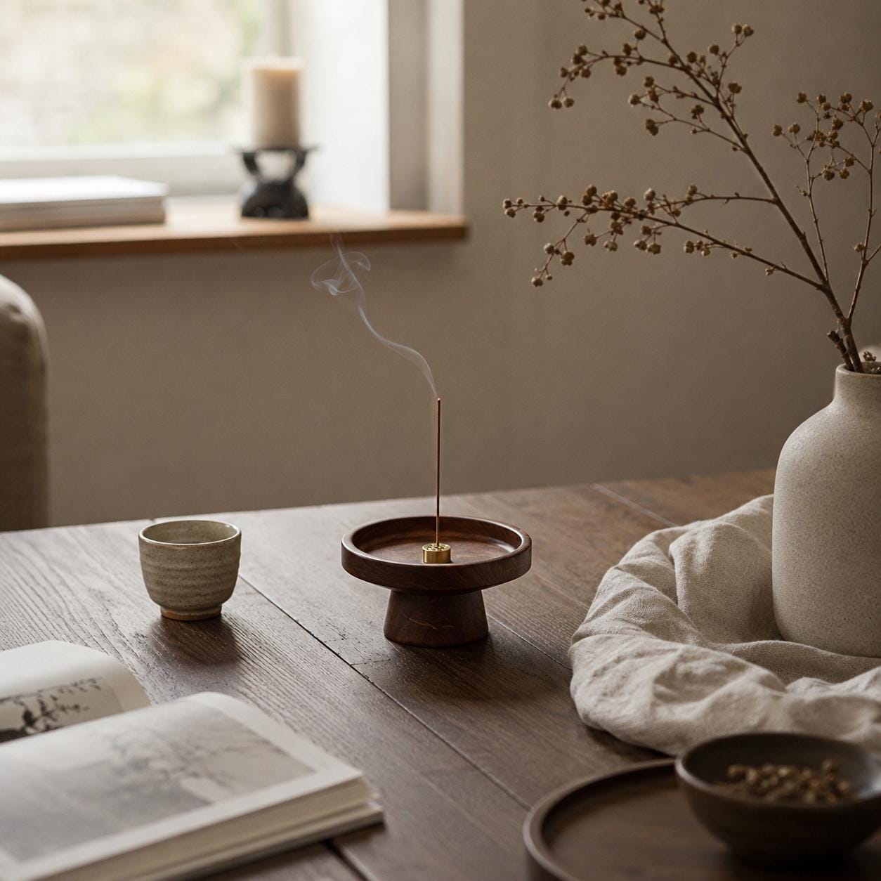 Handmade Ceramic Incense Holder - Japanese Incense Burner