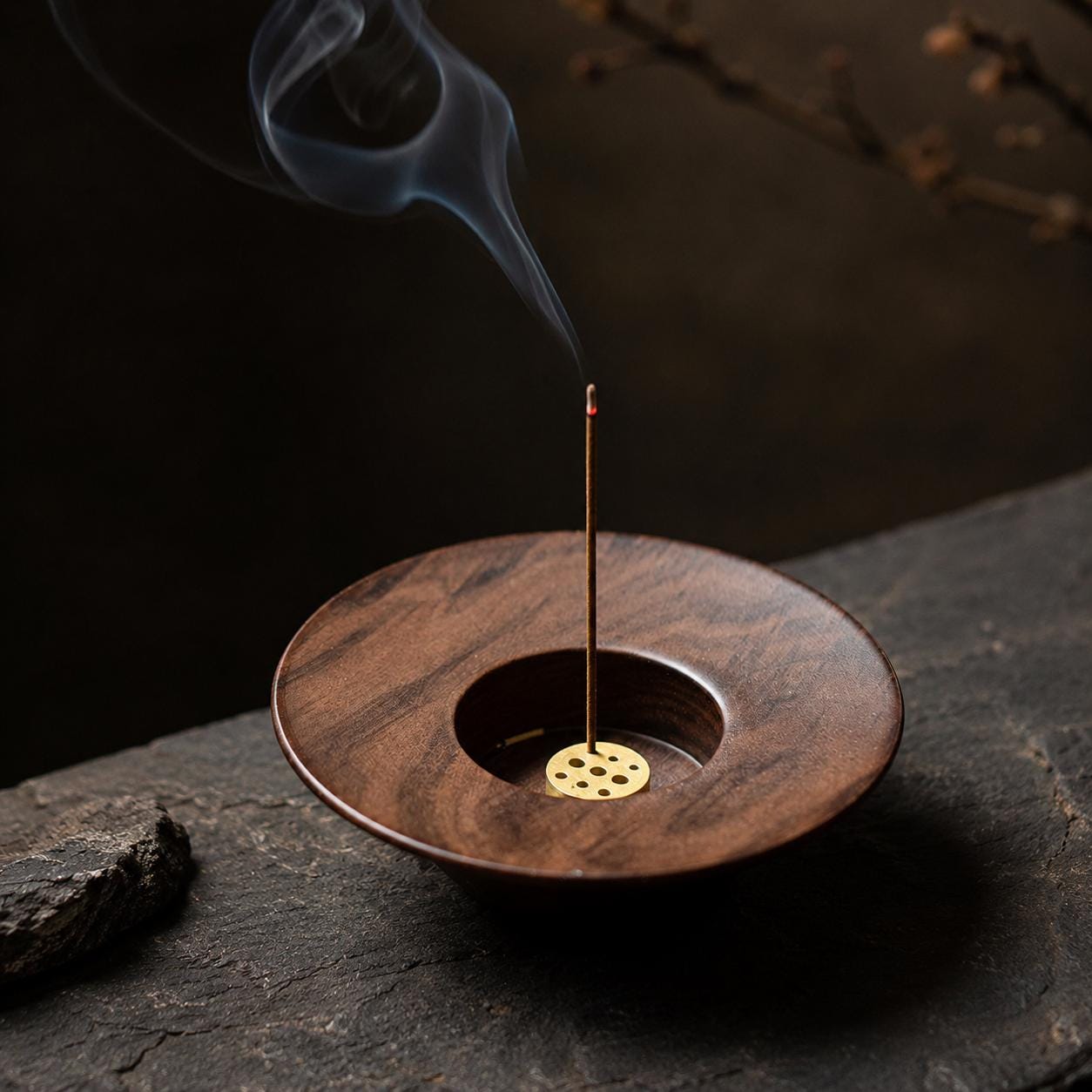 Porte-encens japonais pour la maison - Brûle-encens Wabi Sabi