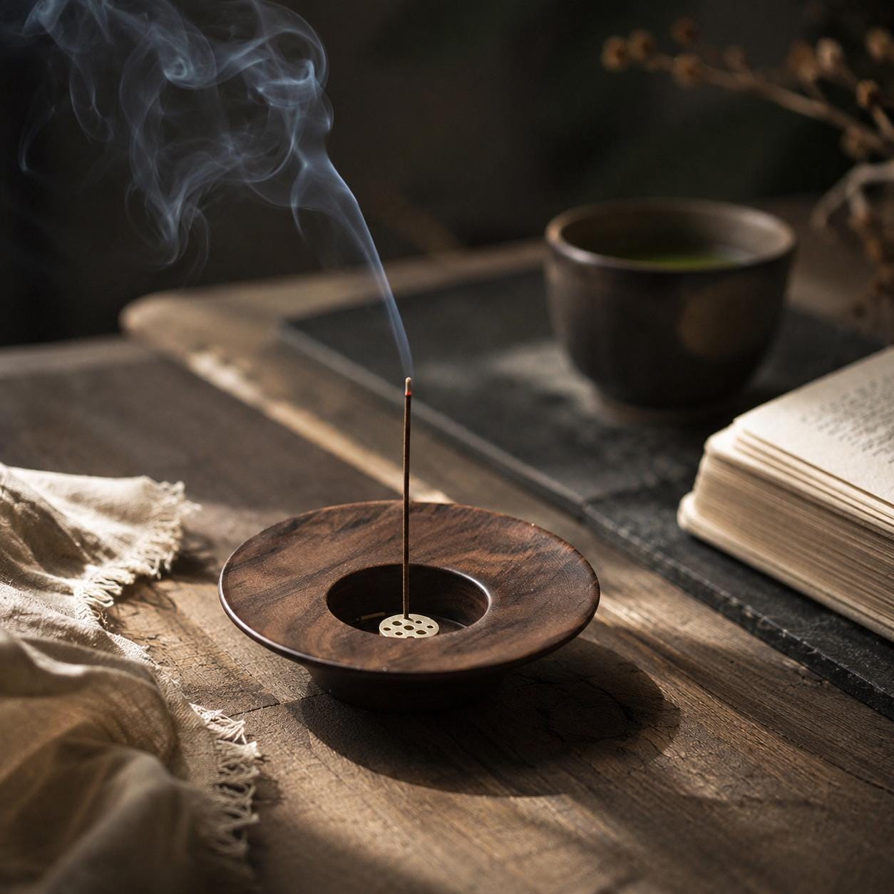 Porte-encens japonais pour la maison - Brûle-encens Wabi Sabi