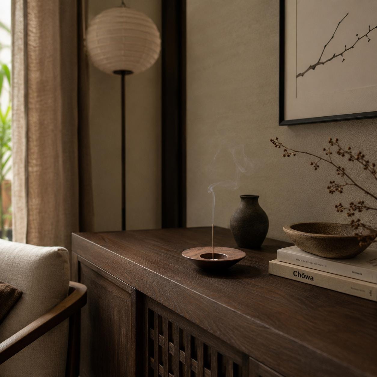 Porte-encens japonais pour la maison - Brûle-encens Wabi Sabi