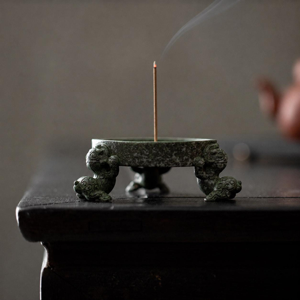 Ceramic Tripod Incense Holder