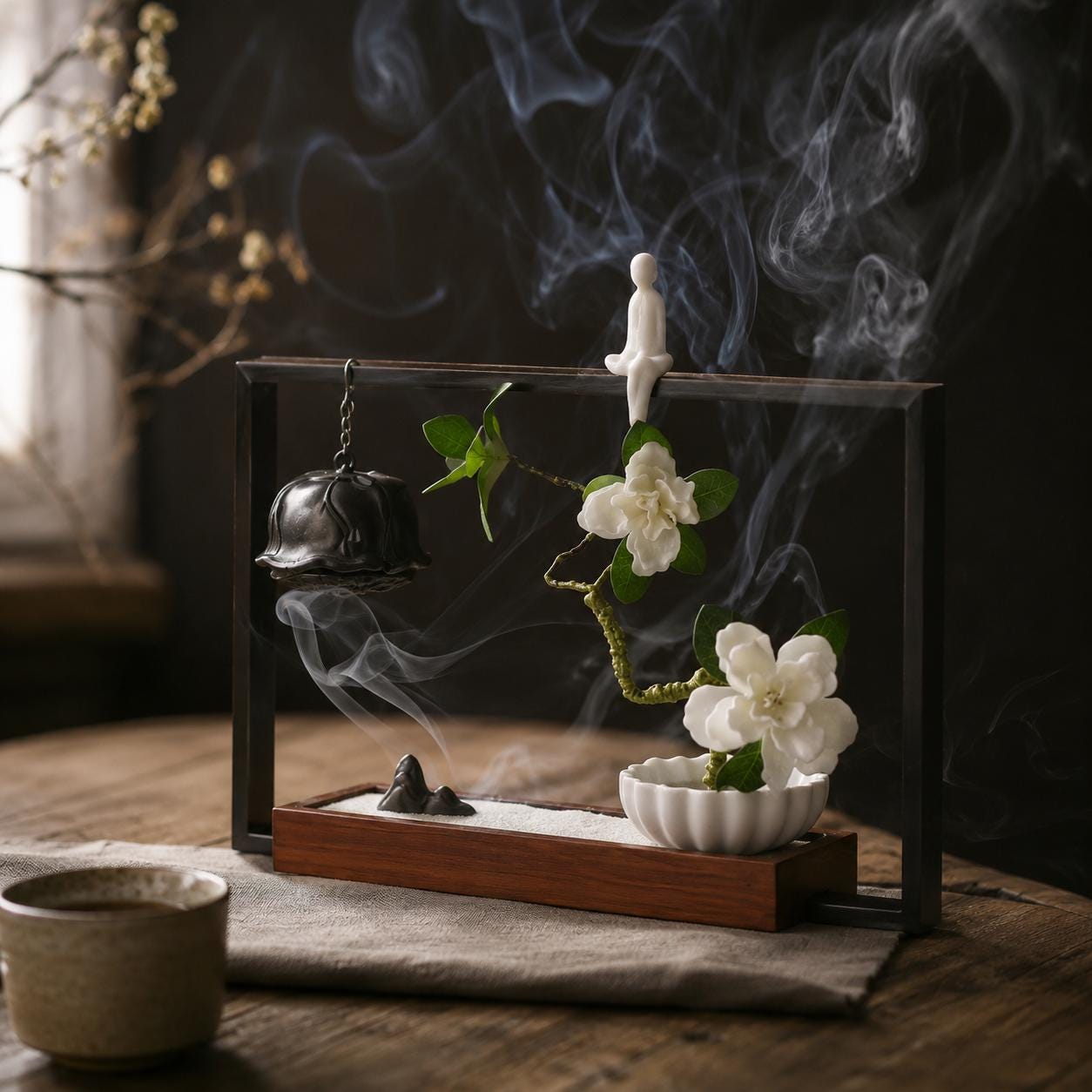 Minimalist Ceramic Incense Holder - Zen Incense Burner