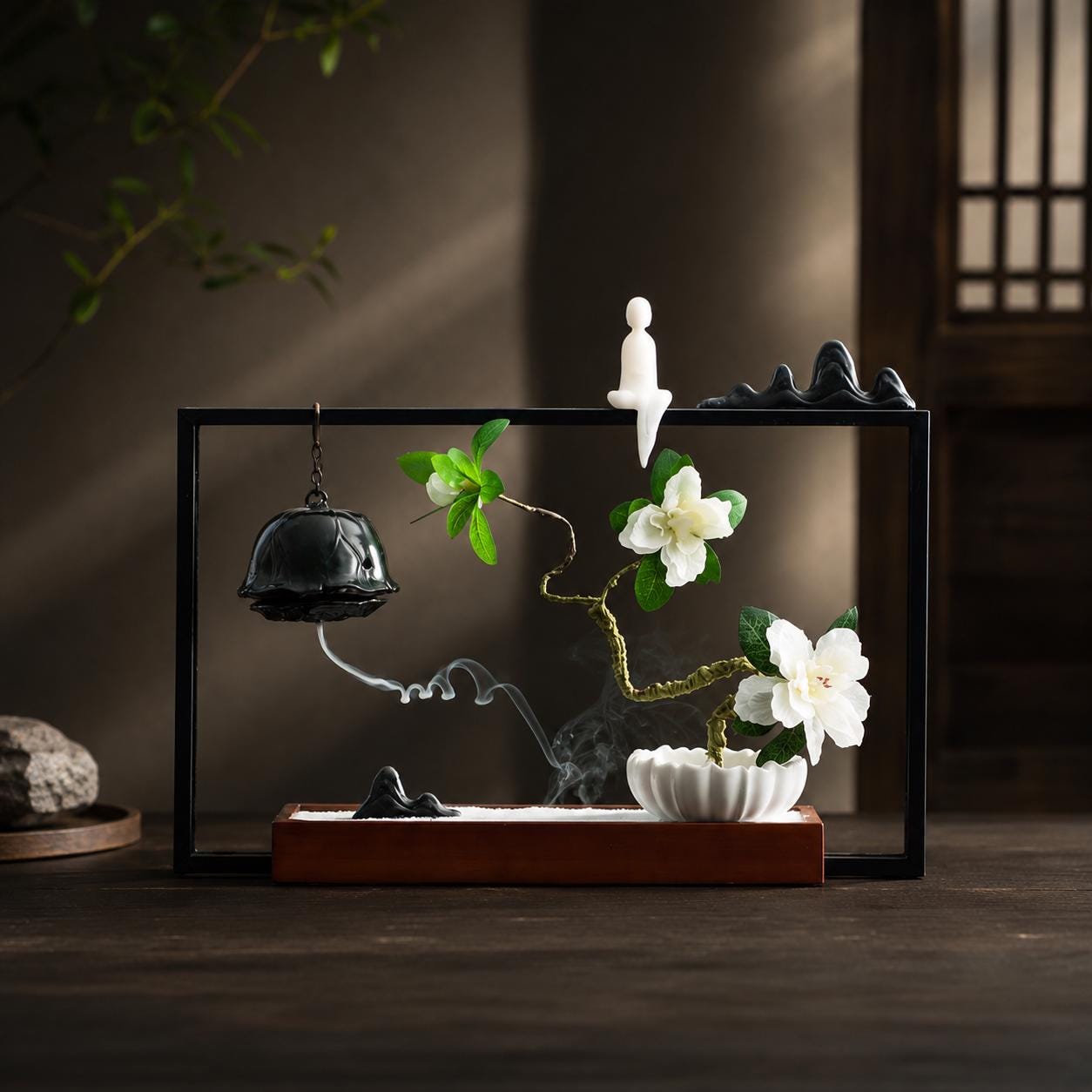 Minimalist Ceramic Incense Holder - Zen Incense Burner