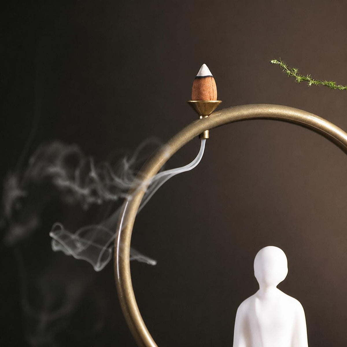 Backflow Incense Burner – Mountain Scene