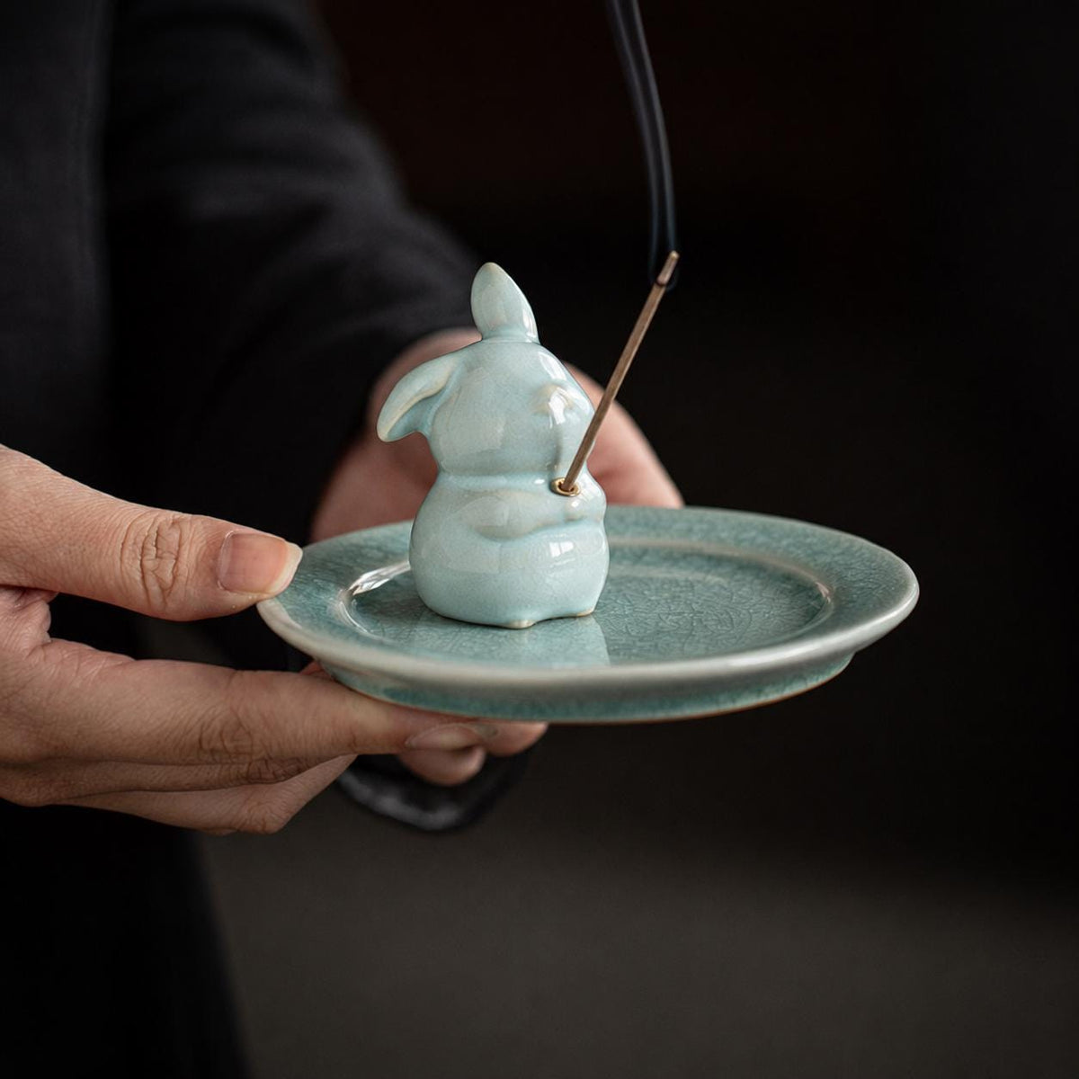 Ceramic Figurine Incense Holder