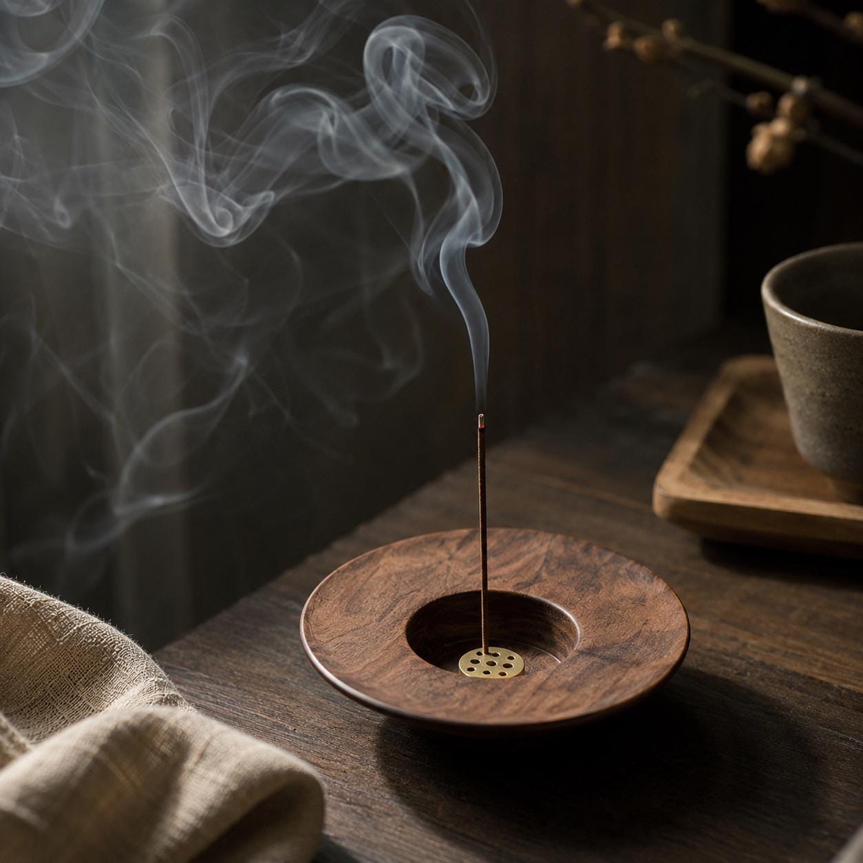 Porte-encens japonais pour la maison - Brûle-encens Wabi Sabi