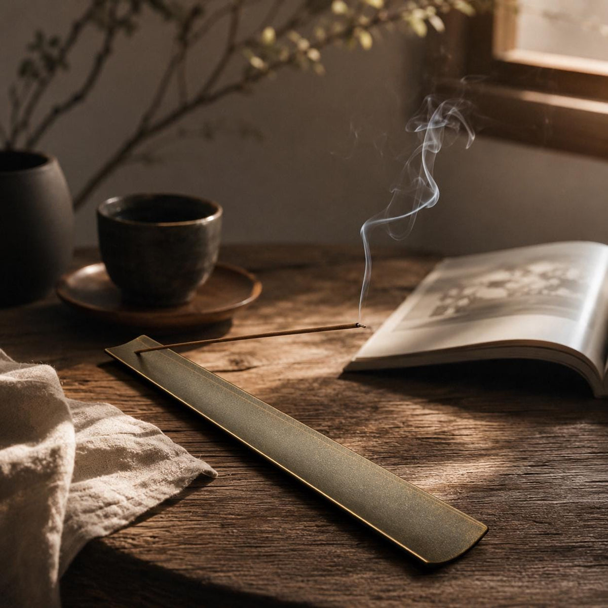Rectangular Metal Incense Holder